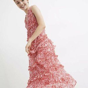 Banjanan bright summer ruffle dress, XS